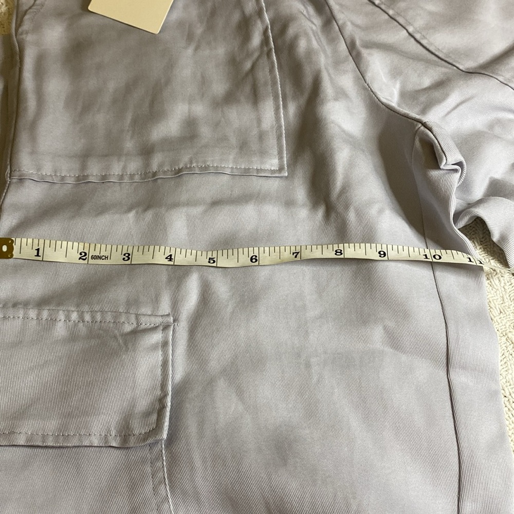 NWT Industry Republic Clothing drawstring light grey cargo pants size S/P - Picture 9 of 11
